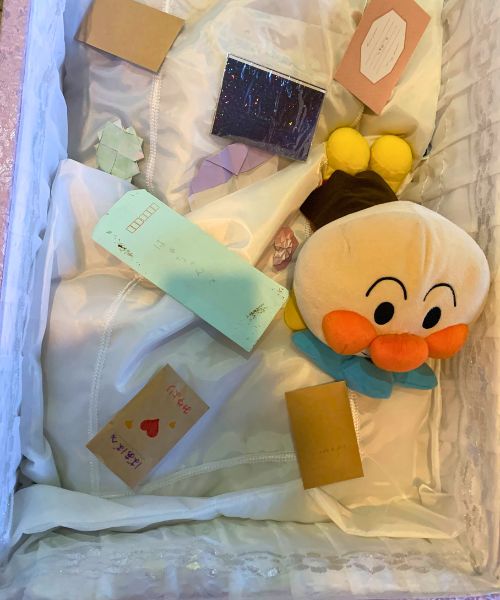 お孫さんからのお手紙と、故人が大切にしていたぬいぐるみをご一緒にご納棺しました。