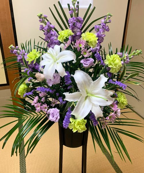 遠方のご親族からのお供えのお花